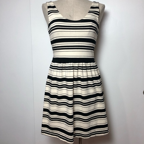 3/25 SALE J.CREW Striped Fit Flare Villa Dress XXS - Picture 3 of 8